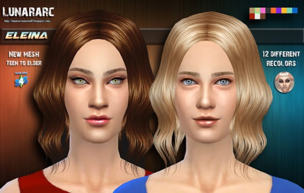  Lunararc Sims: Eleina   Female Hair