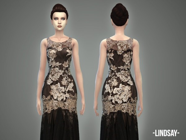  The Sims Resource: Aurum Collection dress by April