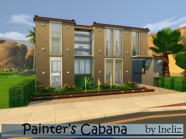 The Sims Resource: Painter's Cabana by Ineliz • Sims 4 Downloads