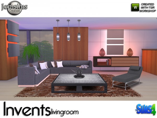  The Sims Resource: Invents Living Room by jomsims