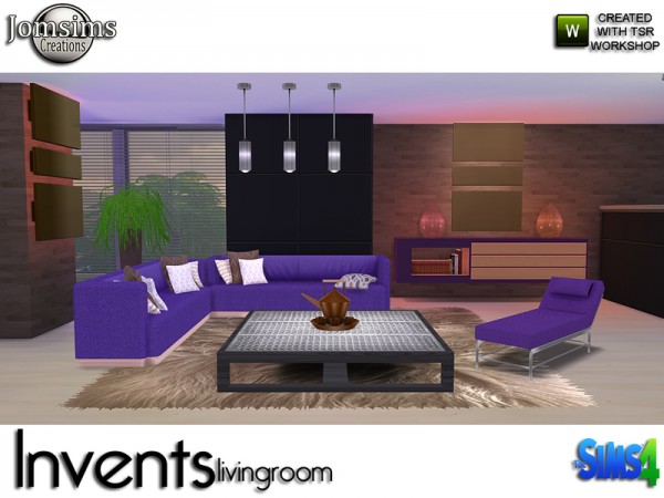  The Sims Resource: Invents Living Room by jomsims