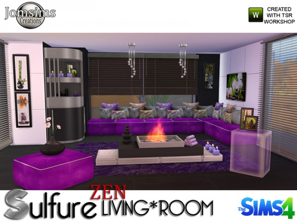  The Sims Resource: Sulfure zen livingroom by Jomsims