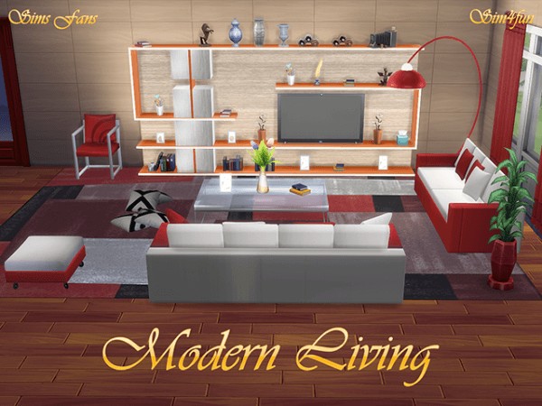  Sims Fans: Modern Livingroom by Sim4fun