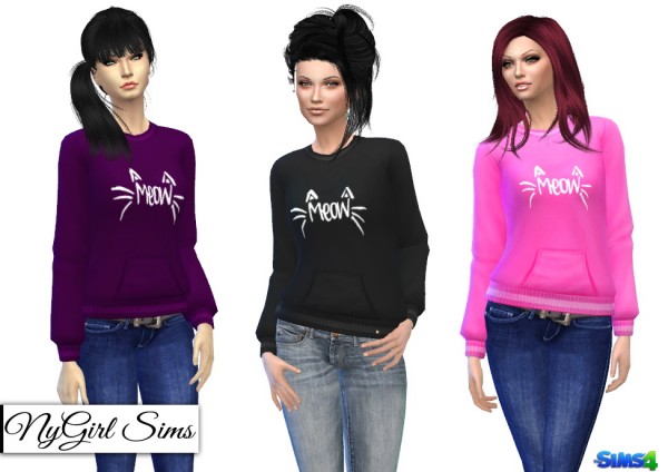  NY Girl Sims: Cats Meow Sweater