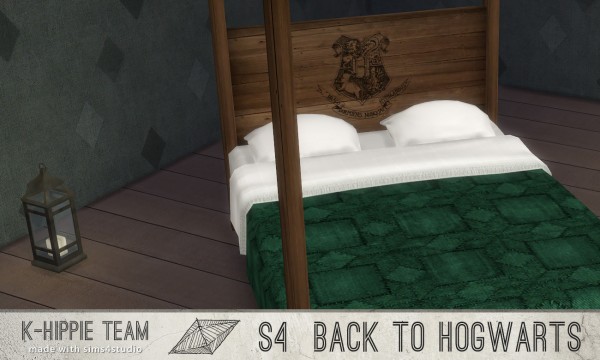  Mod The Sims: Back to Hogwarts set   1 Expecto Bedframe by Blackgryffin