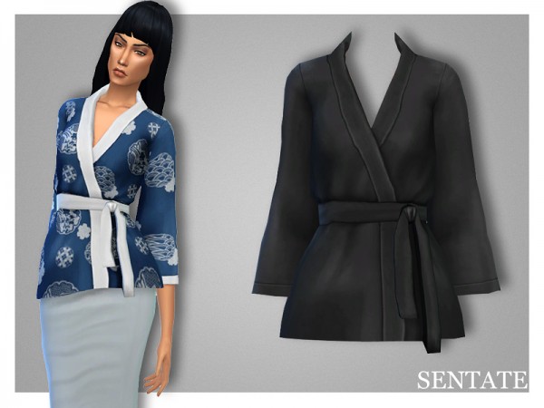 The Sims Resource: Sakura Kimono Jacket by Sentate