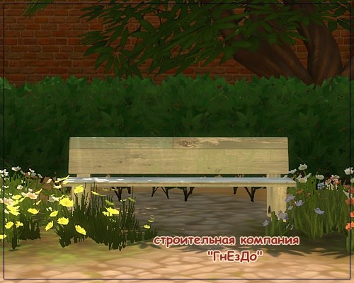  Sims 3 by Mulena: Street benches for the garden Splinters