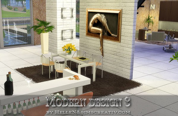  Sims Creativ: Modern design 3 by HelleN