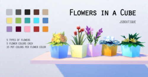  JS Boutique: Flowers in a Cube