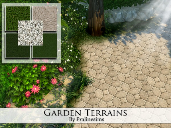  The Sims Resource: Garden Terrains by Pralinesims