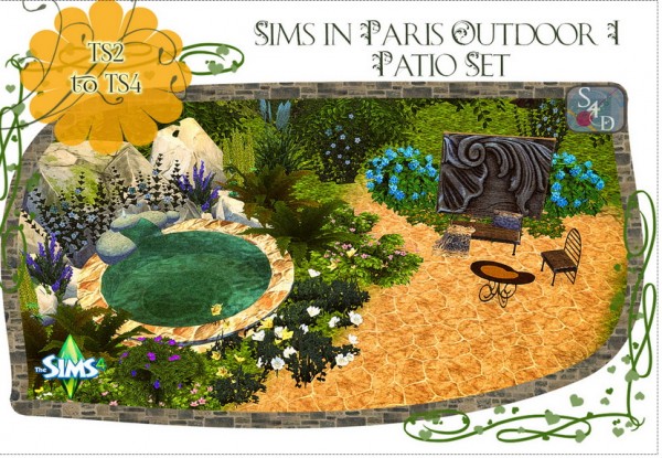  Sims 4 Designs: Sims in Paris patio set