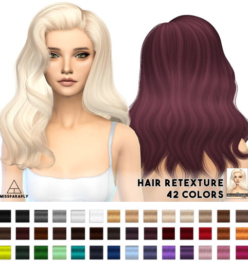  Miss Paraply: Hair retexture   Alesso  Cool Sims Omen