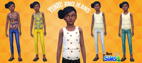  Onyx Sims: Tunic and jeans