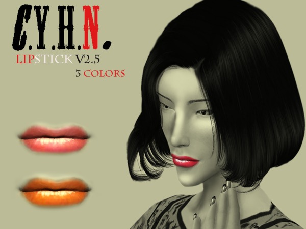  The Sims Resource: C.Y.H.N. Lipstick V2.5 by Chung Yan Hei