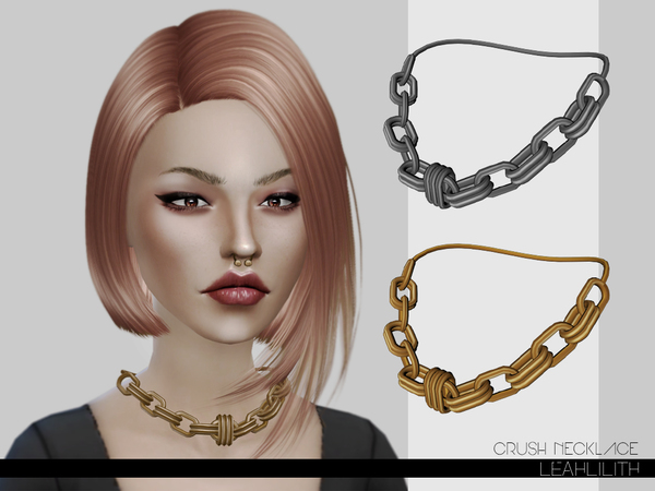  The Sims Resource: Crush Necklace by LeahLilith