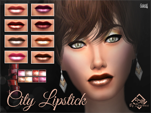  The Sims Resource: City Lipstick by Devirose