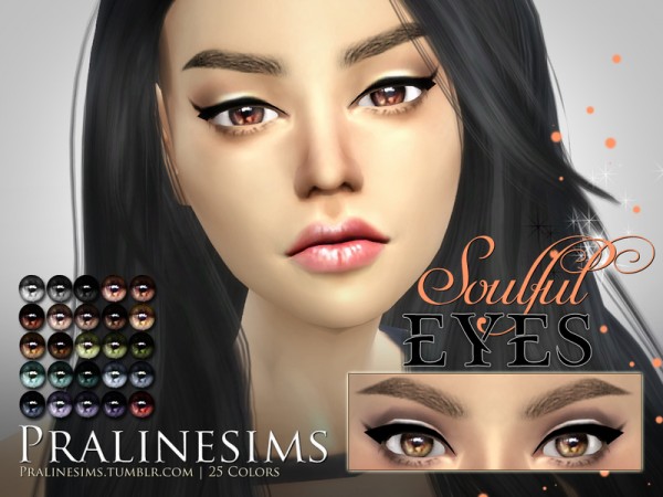  The Sims Resource: Crystal Eyes Megapack   5 Different Eyes by Pralinesims