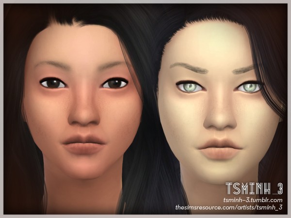  The Sims Resource: VIET Fresh Face Skin by tsminh 3