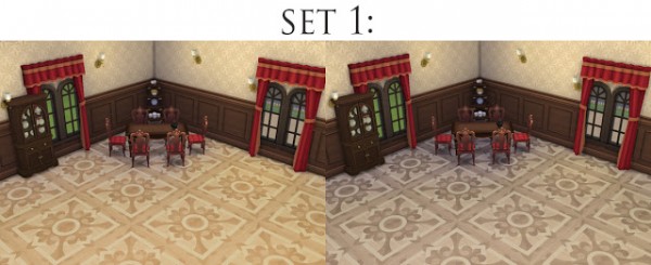  History Lovers Sims Blog: Wooden Parquet Floor Sets