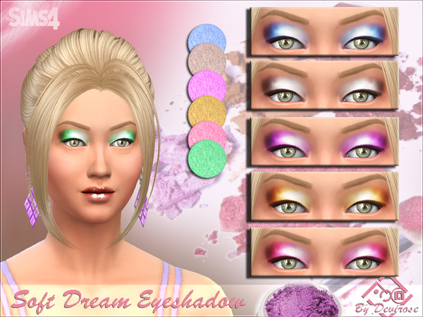  The Sims Resource: Soft Dream Eyeshadow by Devirose