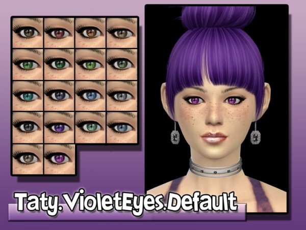  The Sims Resource: Violet Eyes Set by Taty