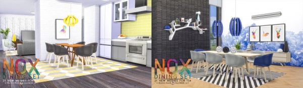  Simsational designs: NOX Dining Set