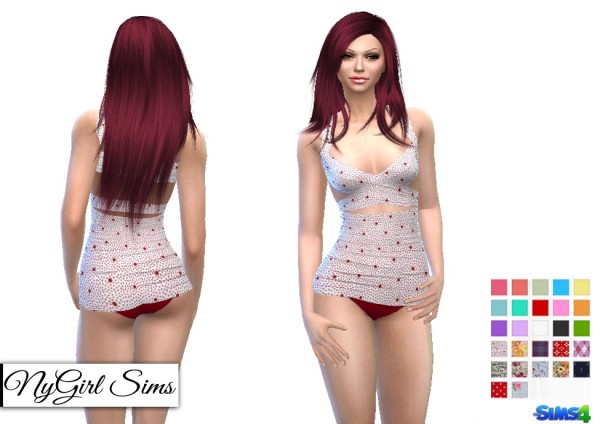  NY Girl Sims: Vintage wrap swimsuit