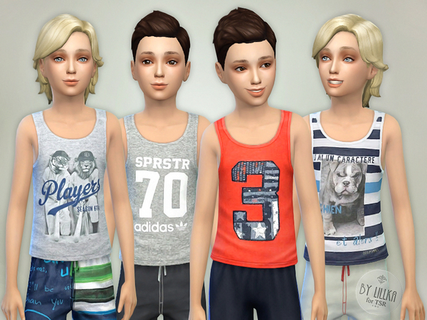  The Sims Resource: Tank Top Collection P01 by lillka