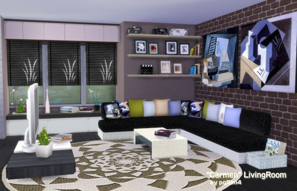  PQSims4: Carmen livingroom