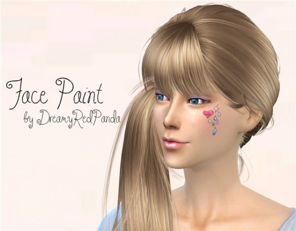 The Sims Models: Face paint by Dreamy Red Panda
