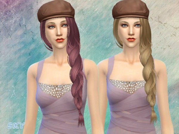  The Sims Resource: Skysims Hair 155 Ailisa