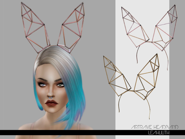  The Sims Resource: ArtRave Headband by LeahLillith