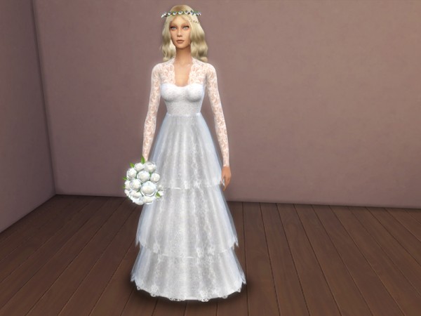  The Sims Resource: 31 Wedding Dress by Shake Production