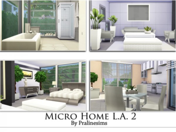  The Sims Resource: Micro Home L.A. 2 by Pralinesims