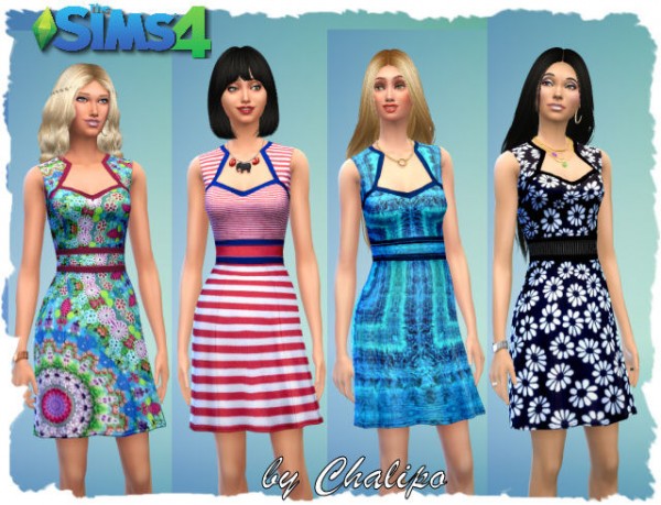  All4Sims: Swimsuit, dress and house by Chalipo