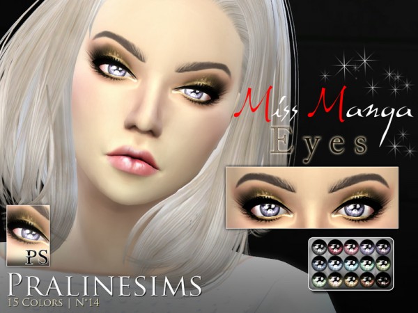  The Sims Resource: Miss Manga Eyes by PralineSims