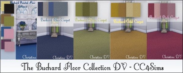  CC4Sims: Buchard painted floors