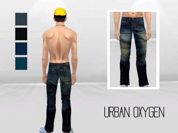  The Sims Resource: New Movement Faded Jeans by McLayneSims
