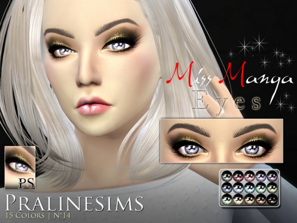  The Sims Resource: Miss Manga Eyes by PralineSims