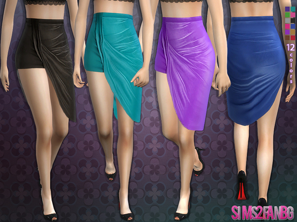  The Sims Resource: 56   Side split skirt by sims2fanbg