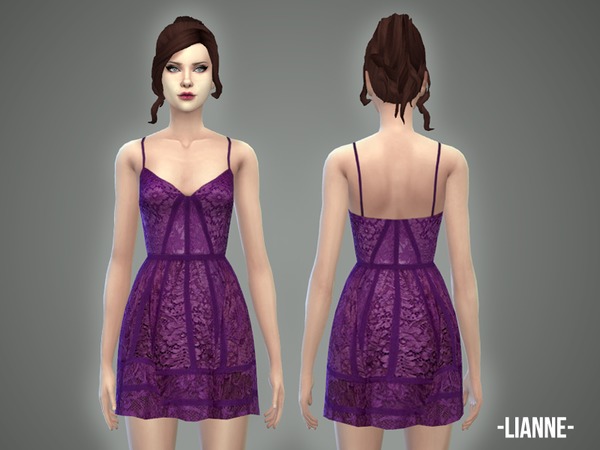  The Sims Resource: Lianne   dress by April