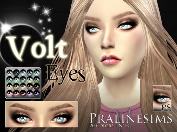  The Sims Resource: Volt Eyes by Pralinesims