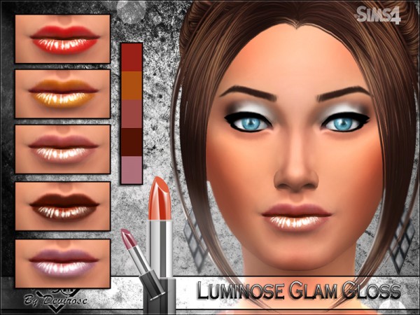  The Sims Resource: Luminose Glam Gloss by Devirose