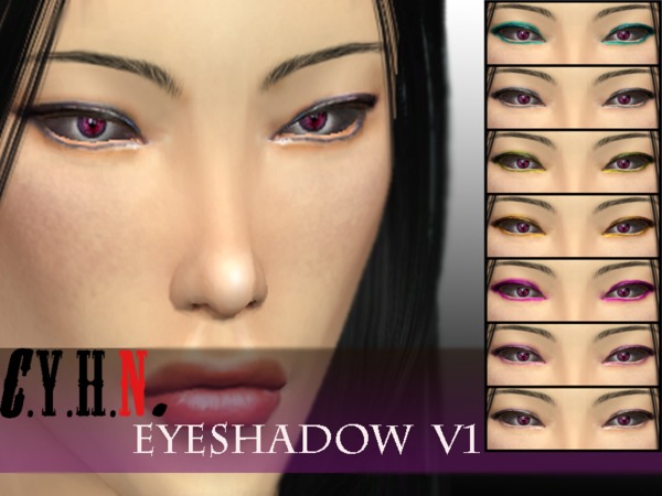  The Sims Resource: C.Y.H.N. Eyeshadow V1 by Chung Yan Hei