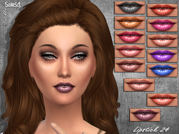  The Sims Resource: Lipstick 24 by Sintiklia