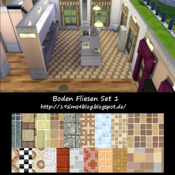 19 Sims 4 Blog: Floor set 1