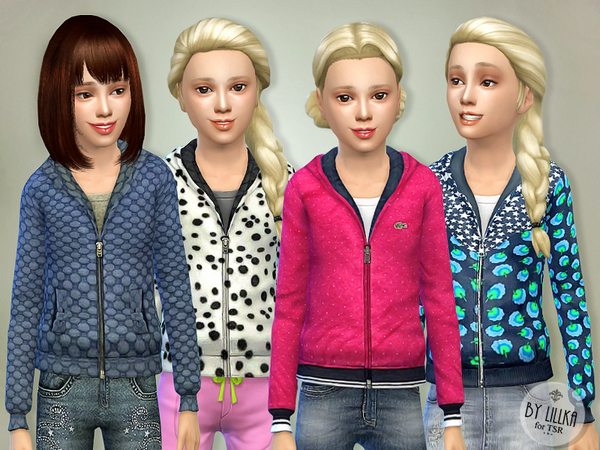  The Sims Resource: Jackets for Girls P01 by lillka