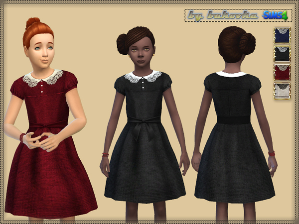  The Sims Resource: Velvet Dress by bukovka