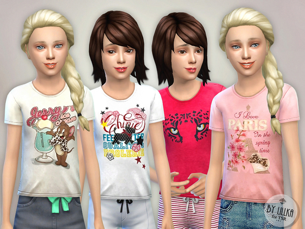  The Sims Resource: T  Shirt Collection GP03 by lillka