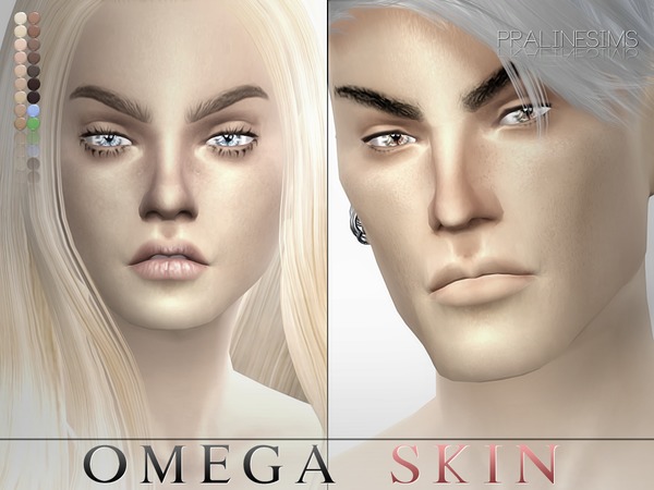  The Sims Resource: Omega Skin by PralineSims